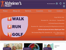 Tablet Screenshot of alzheimersproject.org